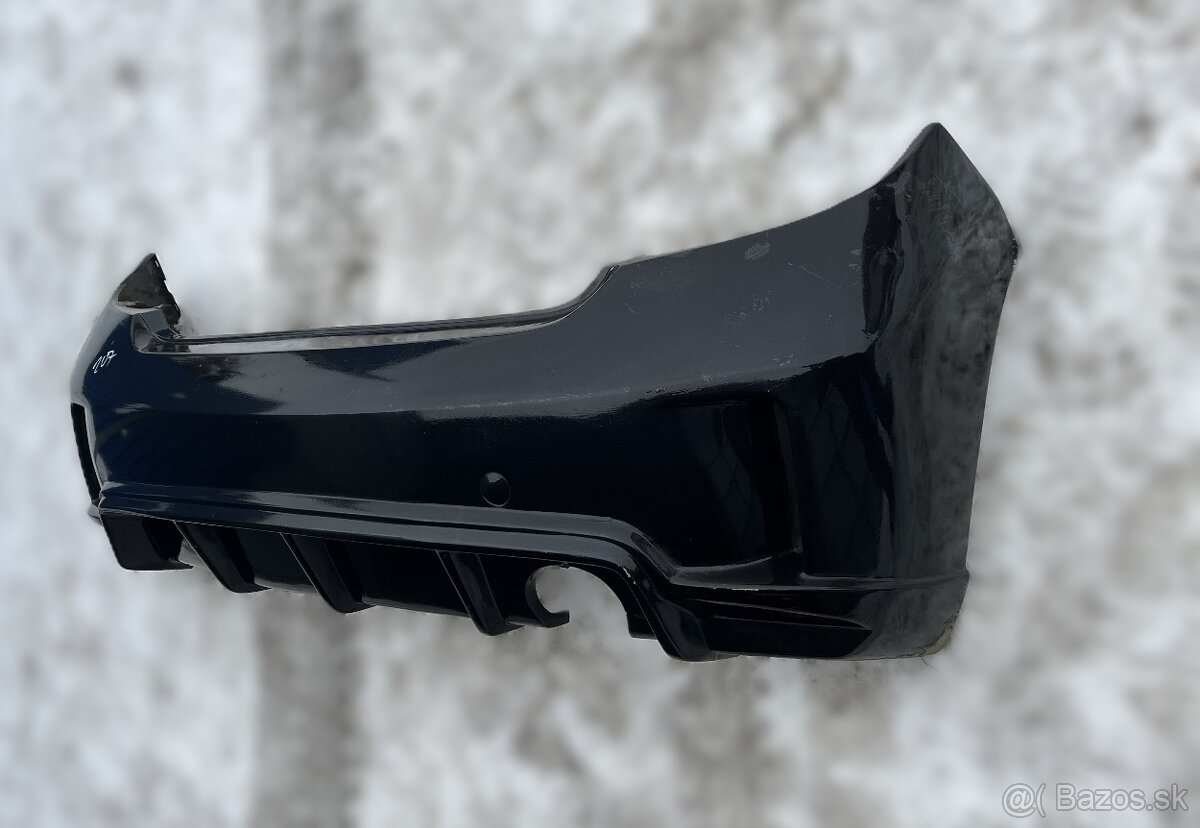 Zadný nárazník Peugeot 207 černý - 2