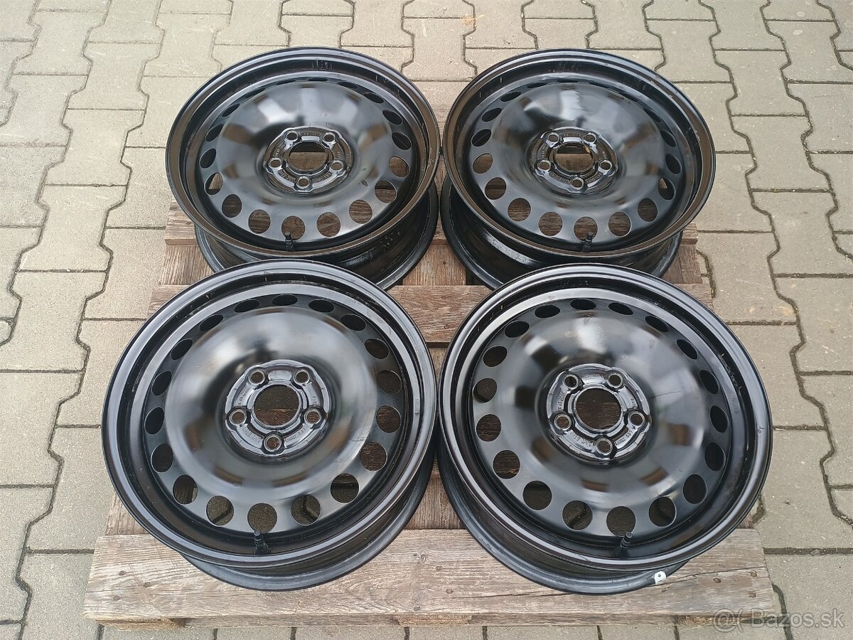 Orig. plechové disky VW, Škoda, Seat, Audi R15 5x100 ET40 - 2