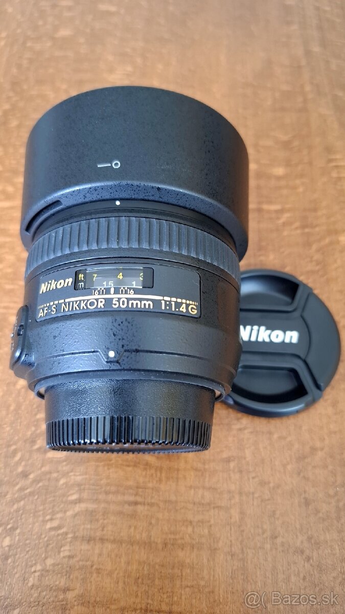 Predám Nikkor 50mm f/1.4G AF-S + UV filter - 2