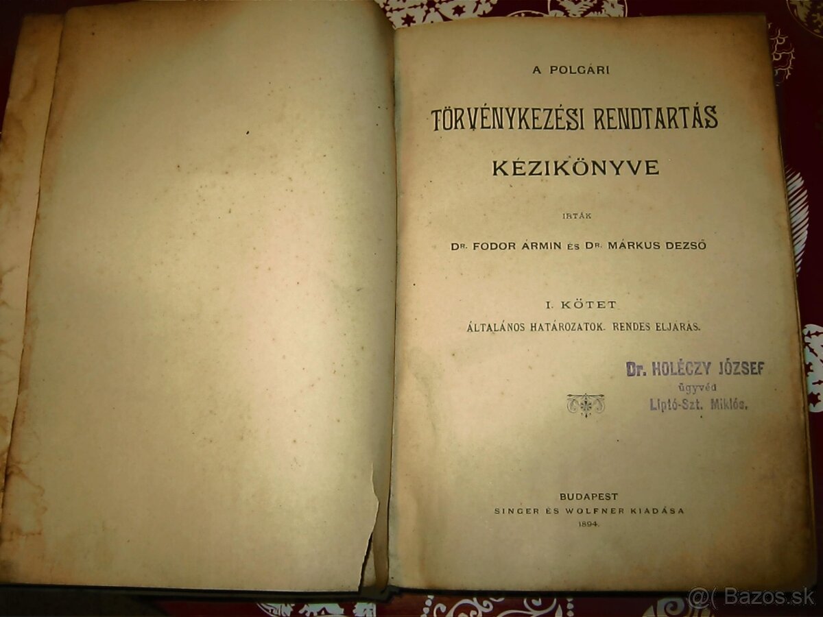 stare madarske knihy - 2