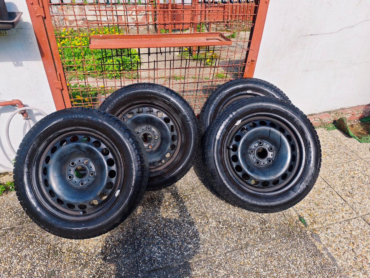 Plechove disky s pneumatikami 205/55/R16 - 2