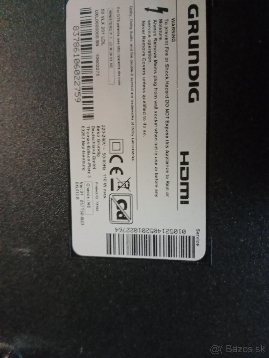 Predám tv Grundig 50vlx201 - 2