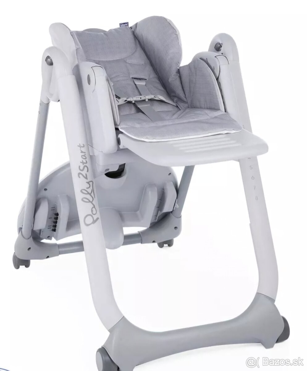 Detská jedálenská stolička Chicco polly 2 start - 2
