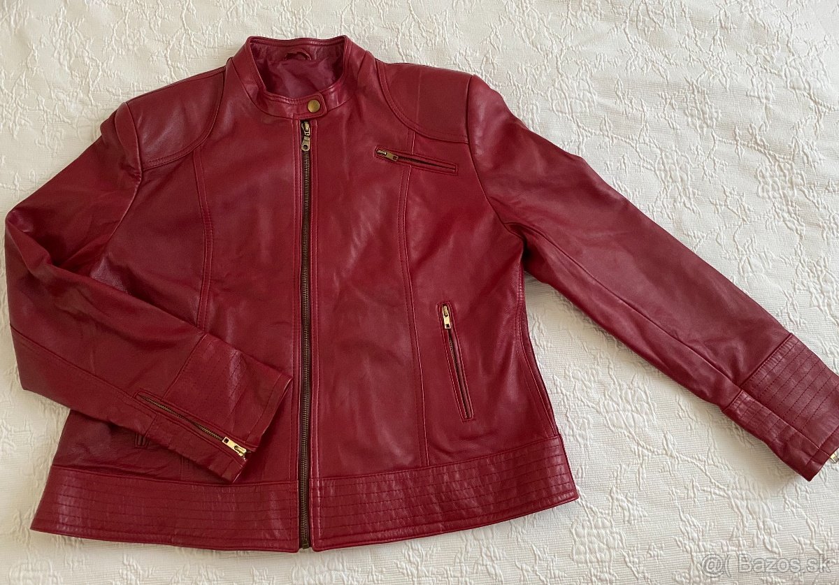 Dámska koženná bunda - nová XXL - 2