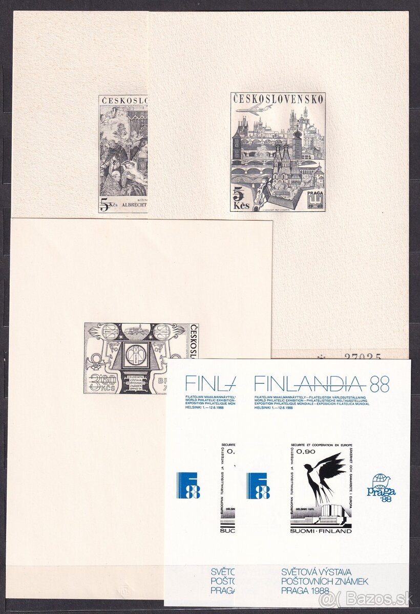 ČSR II - čiernotlače 9 ks - 2