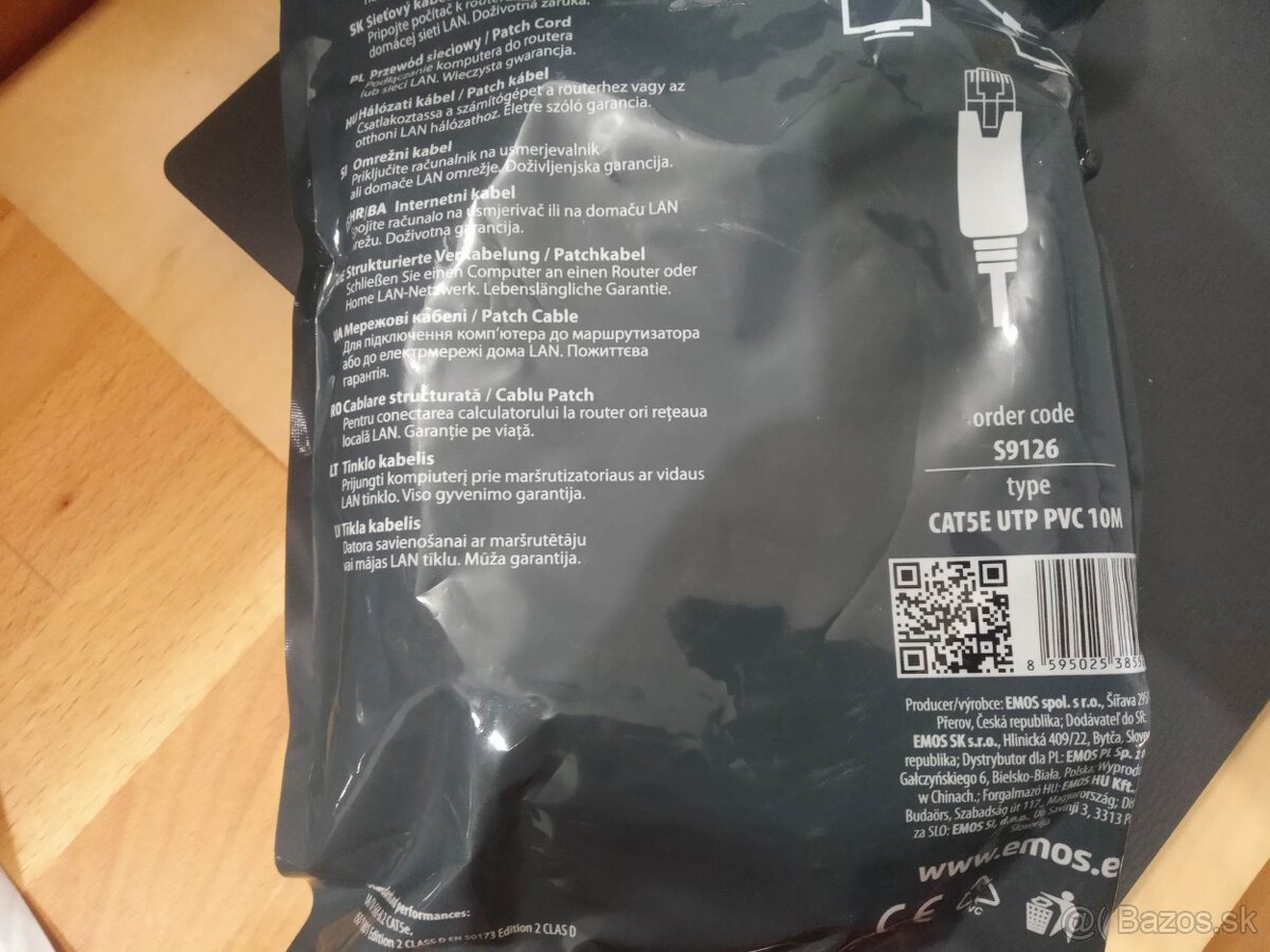 sieťový kábel RJ45 – 10m - 2