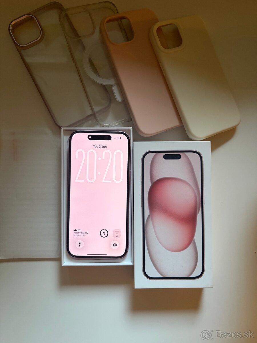 Iphone 15 128gb rúžový - 2