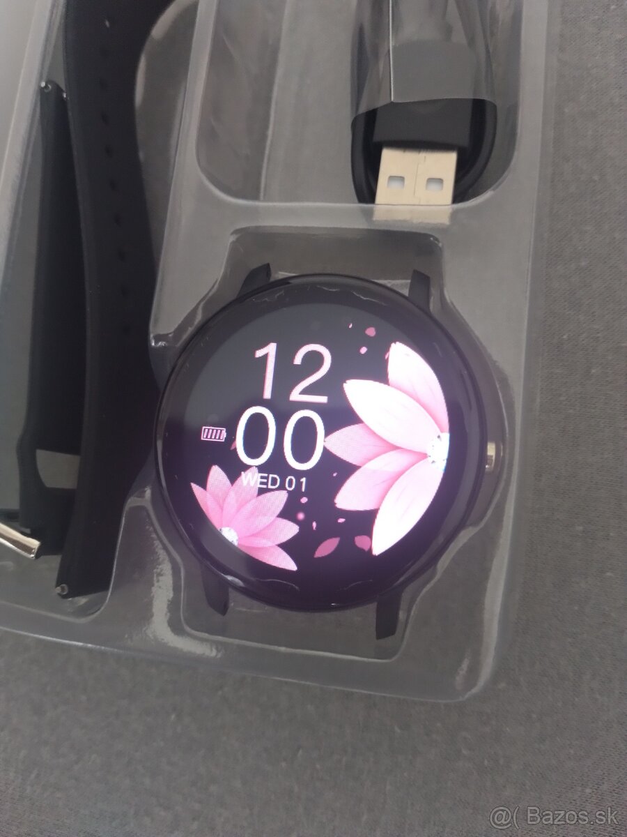 Smart hodinky, možnosť volania, čierne - 2