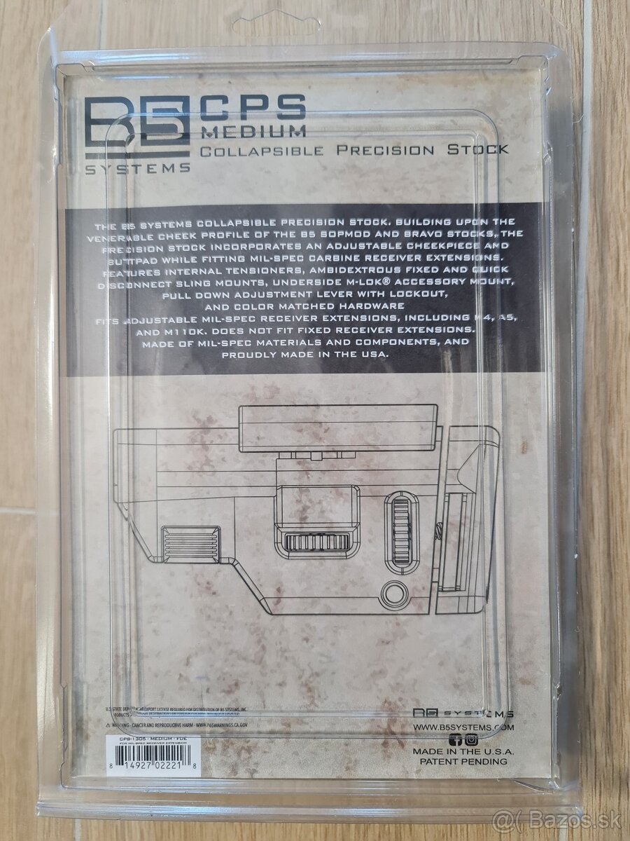Nová pažba B5 Systems CPS Medium (pre AR15 / AR10) - 2