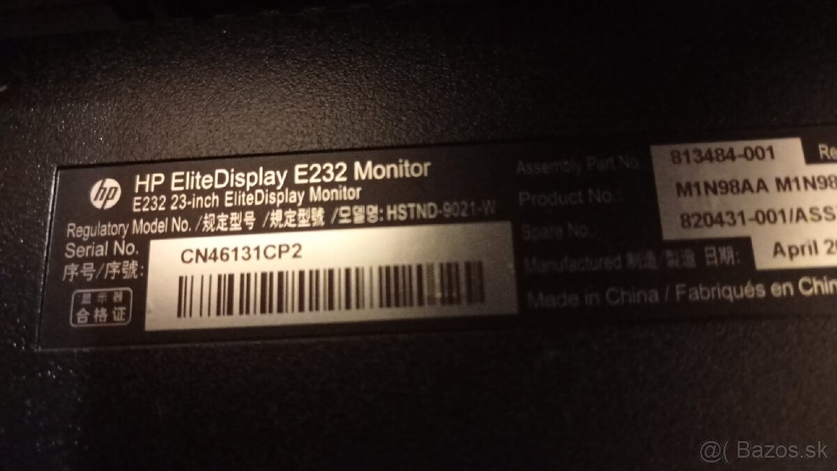 Monitor HP E232 - 2