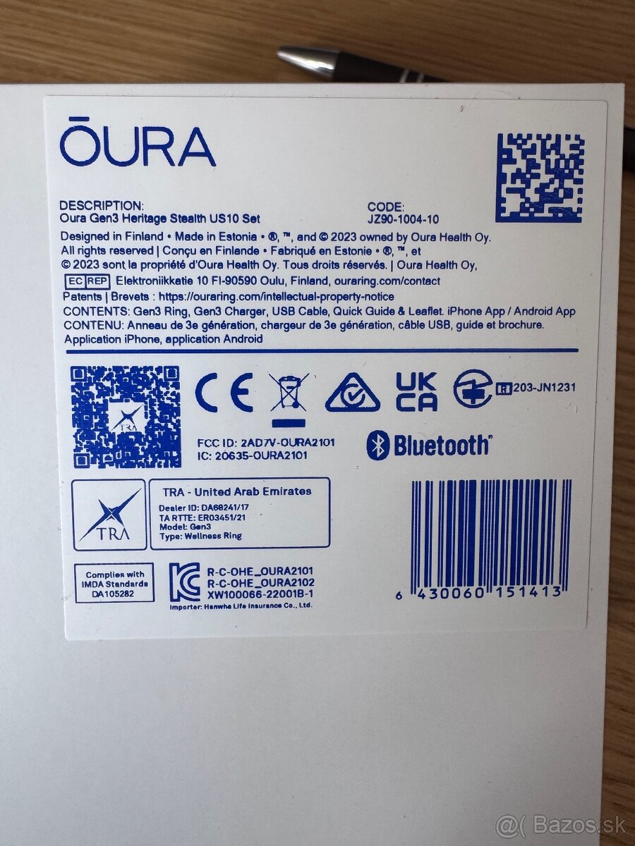 Oura Ring 3 gen. Heritage velkost 10 - 2