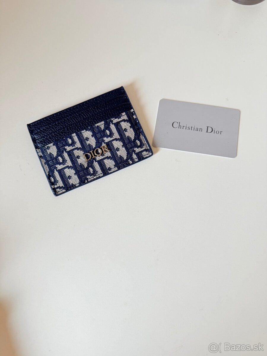 DIOR card holder tmavomodrý - 2