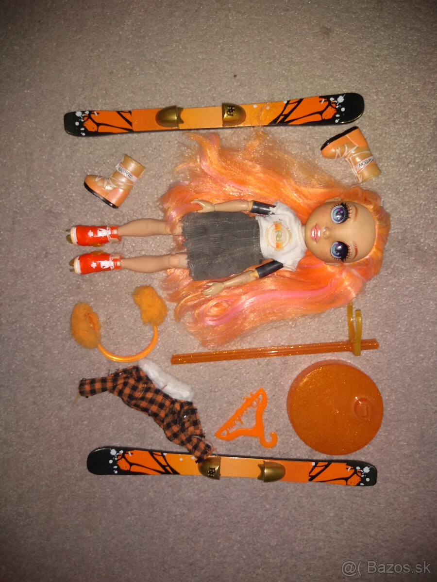 bábika rainbow high barbie lyže doplnky - 2