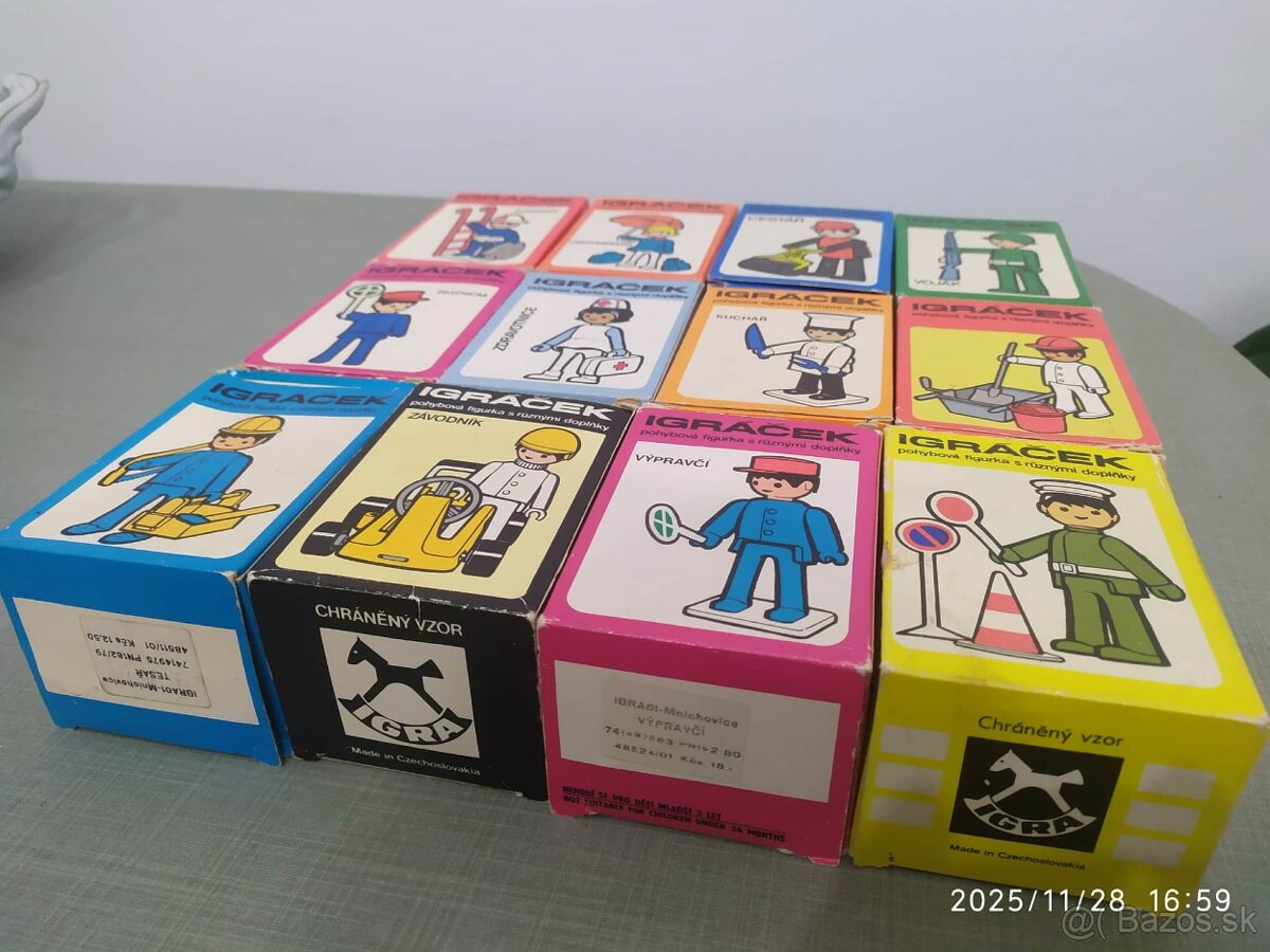 Predám retro zbierku 12 figúrok igráček v originál balení - 2