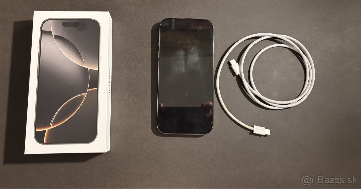 Predám iPhone 16 Pro – Prírodný Titan 128GB - 2
