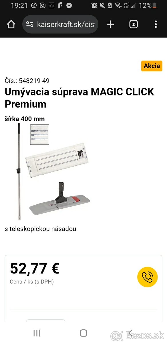 Umývacia súprava MAGIC CLICK Premium - 2