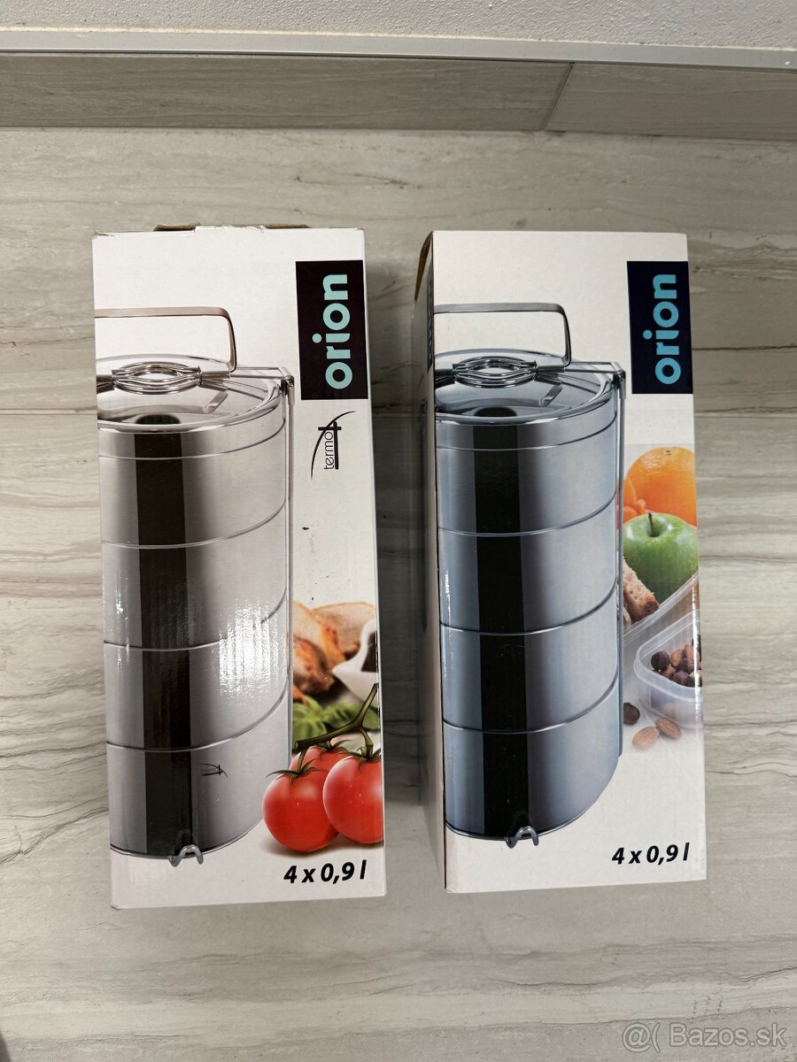 Nerezový obedár Orion termo 4x0,9 - 2