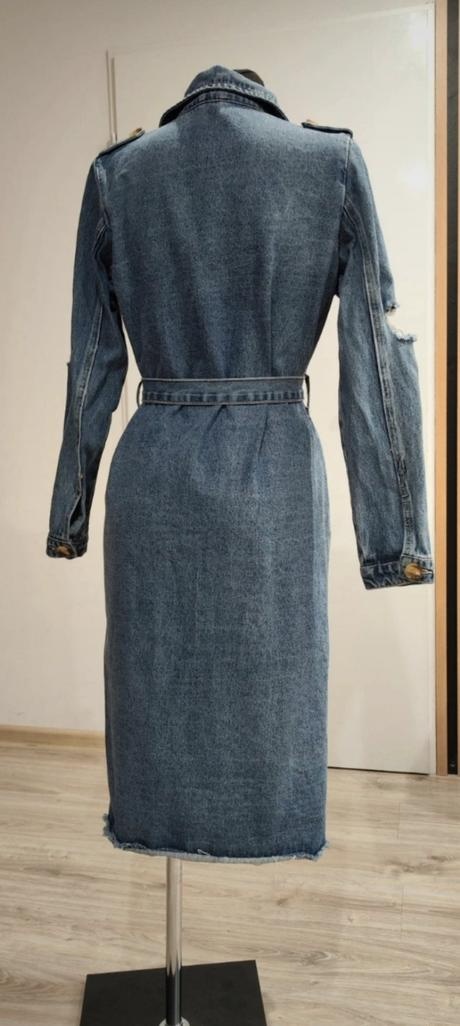 Dámsky riflovy kabát - 2