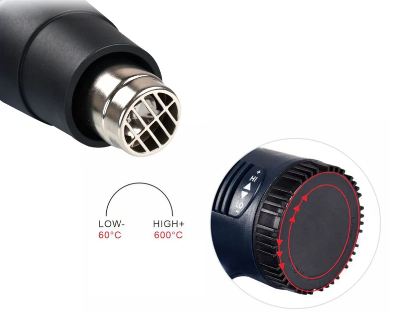 Teplovzdušná pištoľ Bykski 1600W - 2