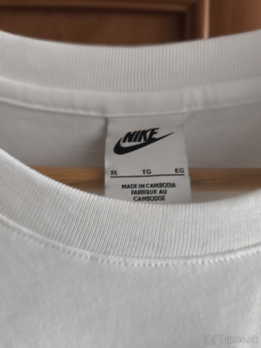 Predám pánske tričko Nike Air XL biele - 2