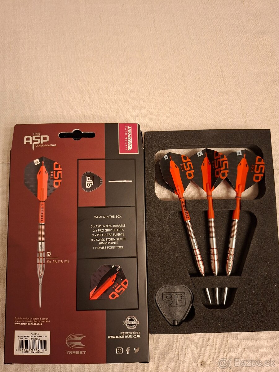 Predám steelové šípky Target - 2