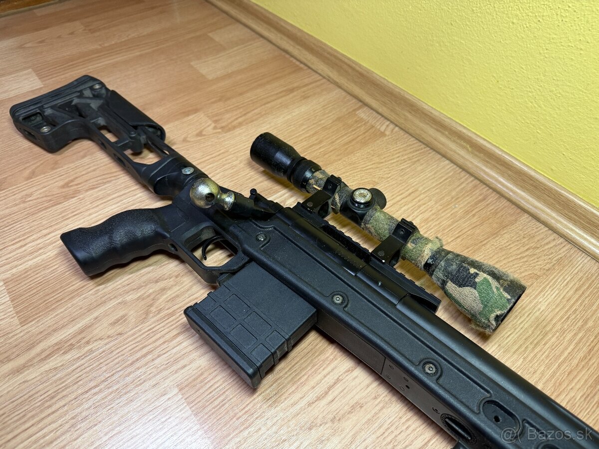 Airsoft sniper CM.707A + OPTIKA + NOŽIČKY - 2