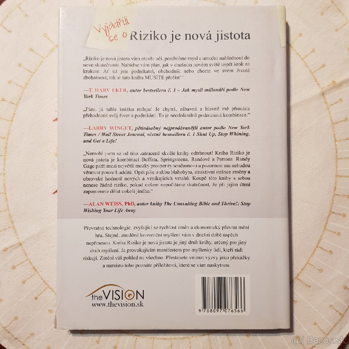 Riziko je Nová Jistota, Rady Cage - 2