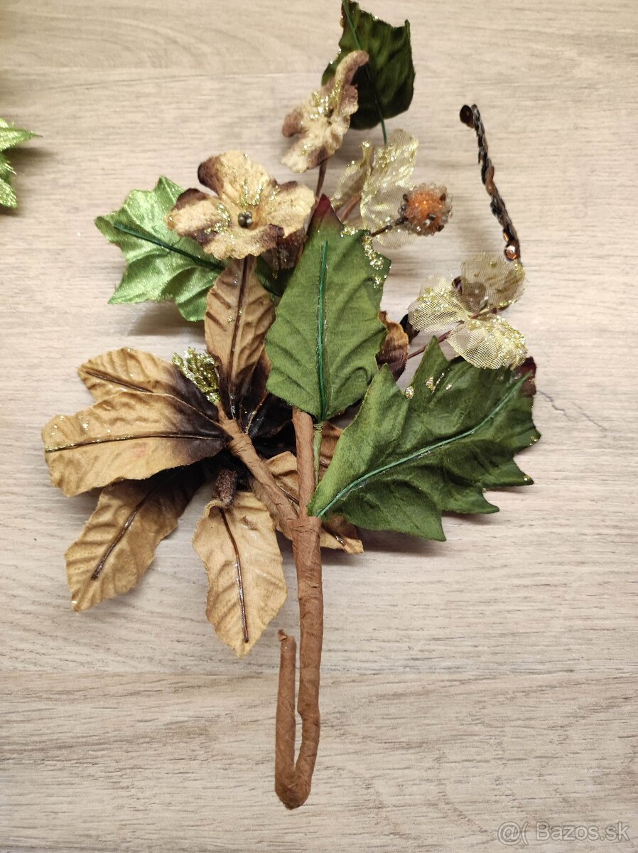 Vianočné ozdoby - kvety - 2