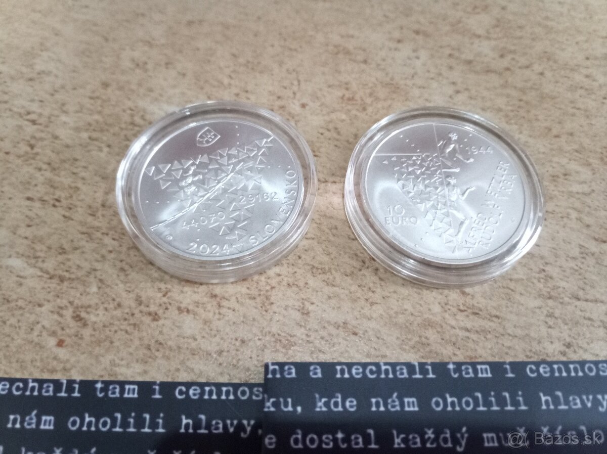 2 x strieborne mince Auschwitz BK - 2