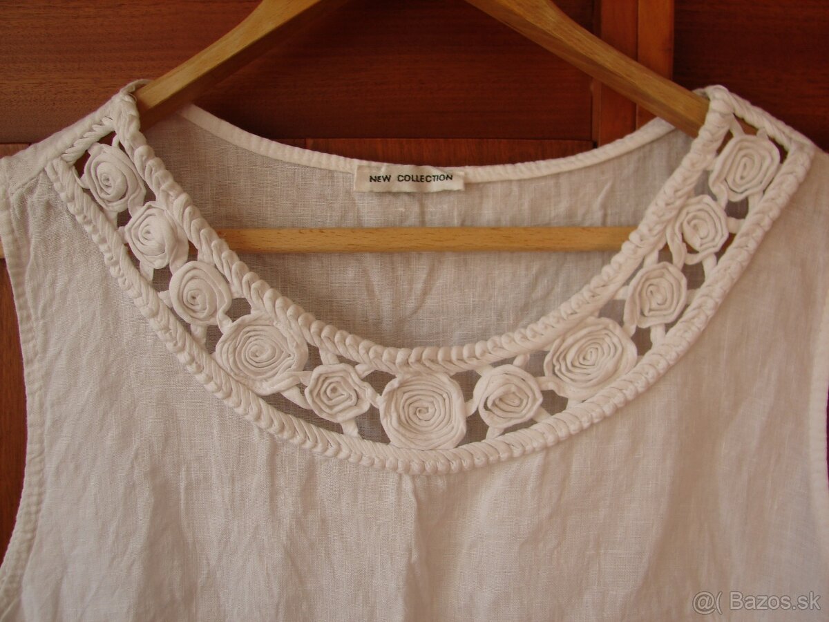 Biele ľanové šaty - 2