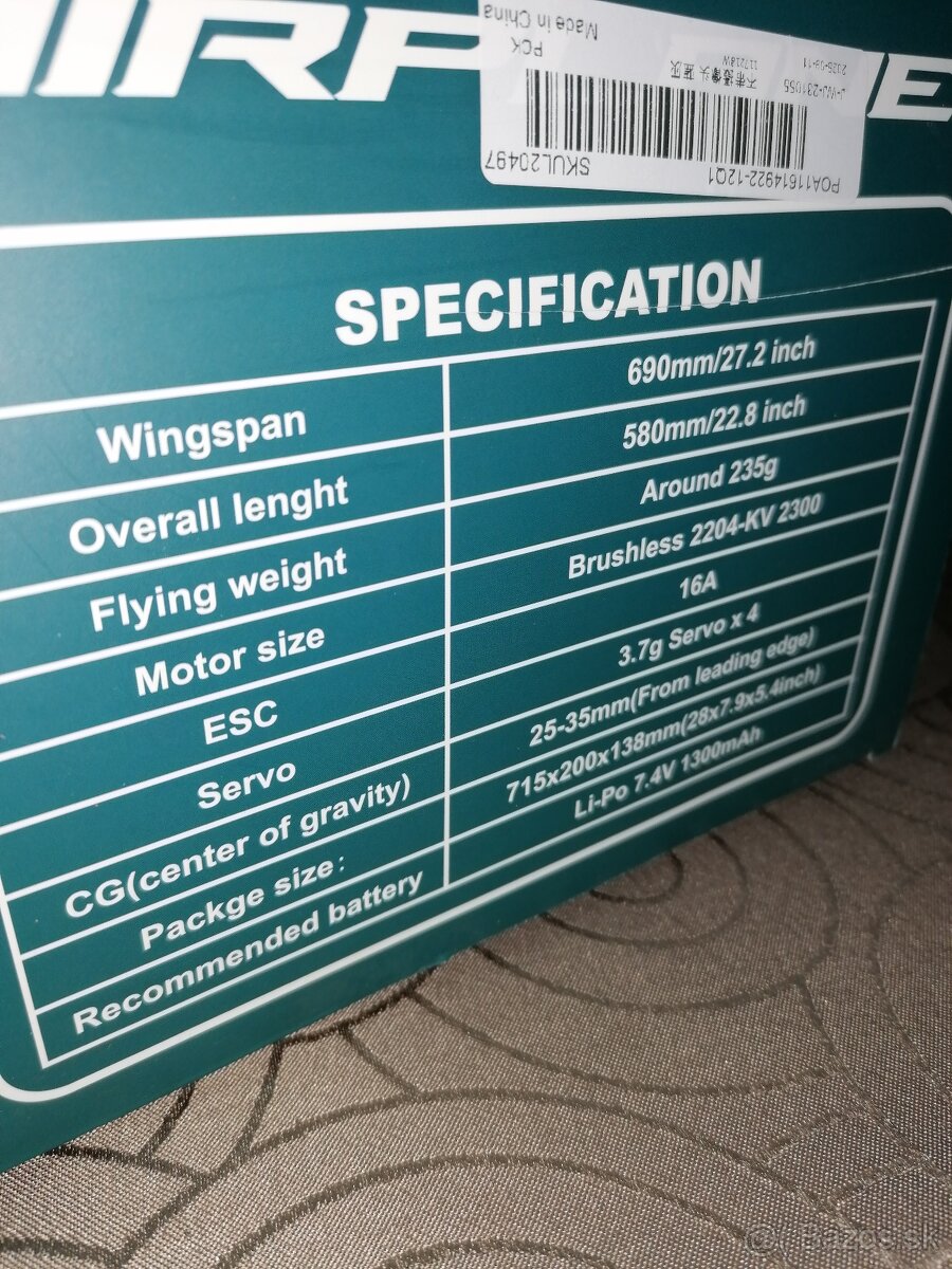 KI 84 RC lietadlo RTF - 2