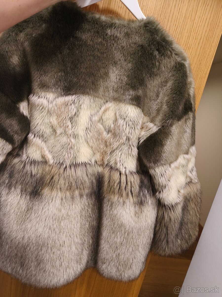 Zara ,Bunda kožuch z umelej kožušiny - 2