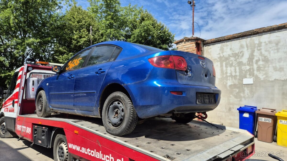 Mazda 3 1,6i 77kw kód motora: Z6 - 2