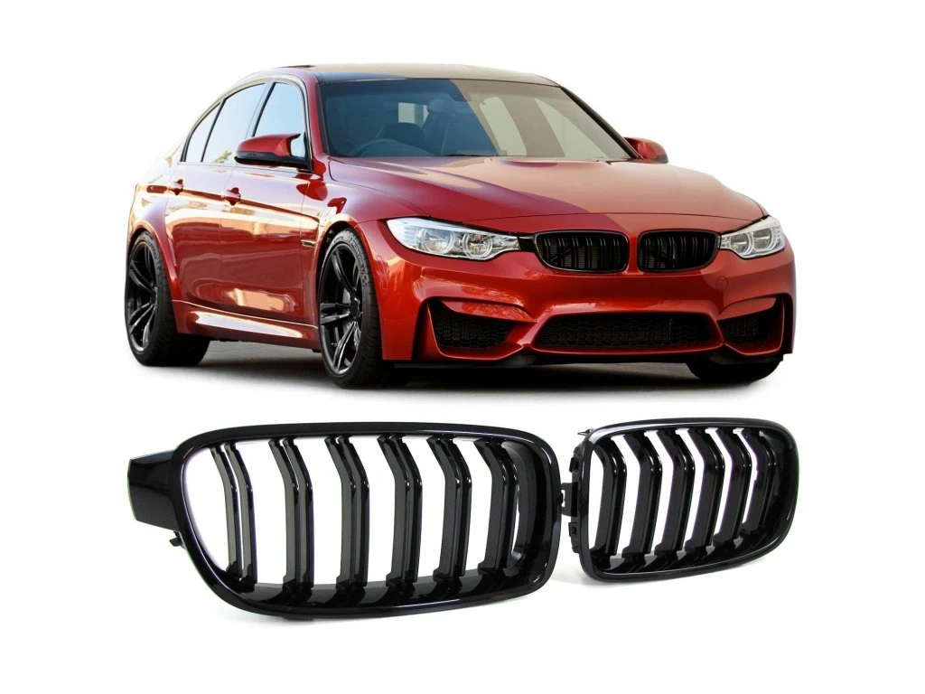 Predná mriežka BMW rad 3 F30 F31 2012-2018 Dvojlamelová - 2