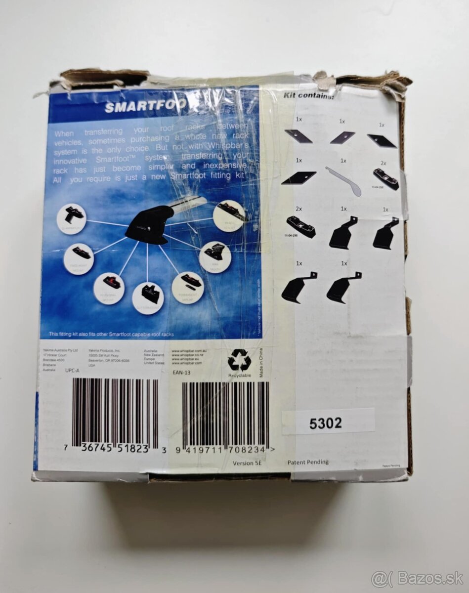 WHISPBAR YAKIMA montazna sada/kit K823W - 2