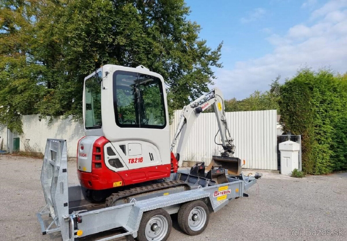 Takeuchi TB216 + príves - 2