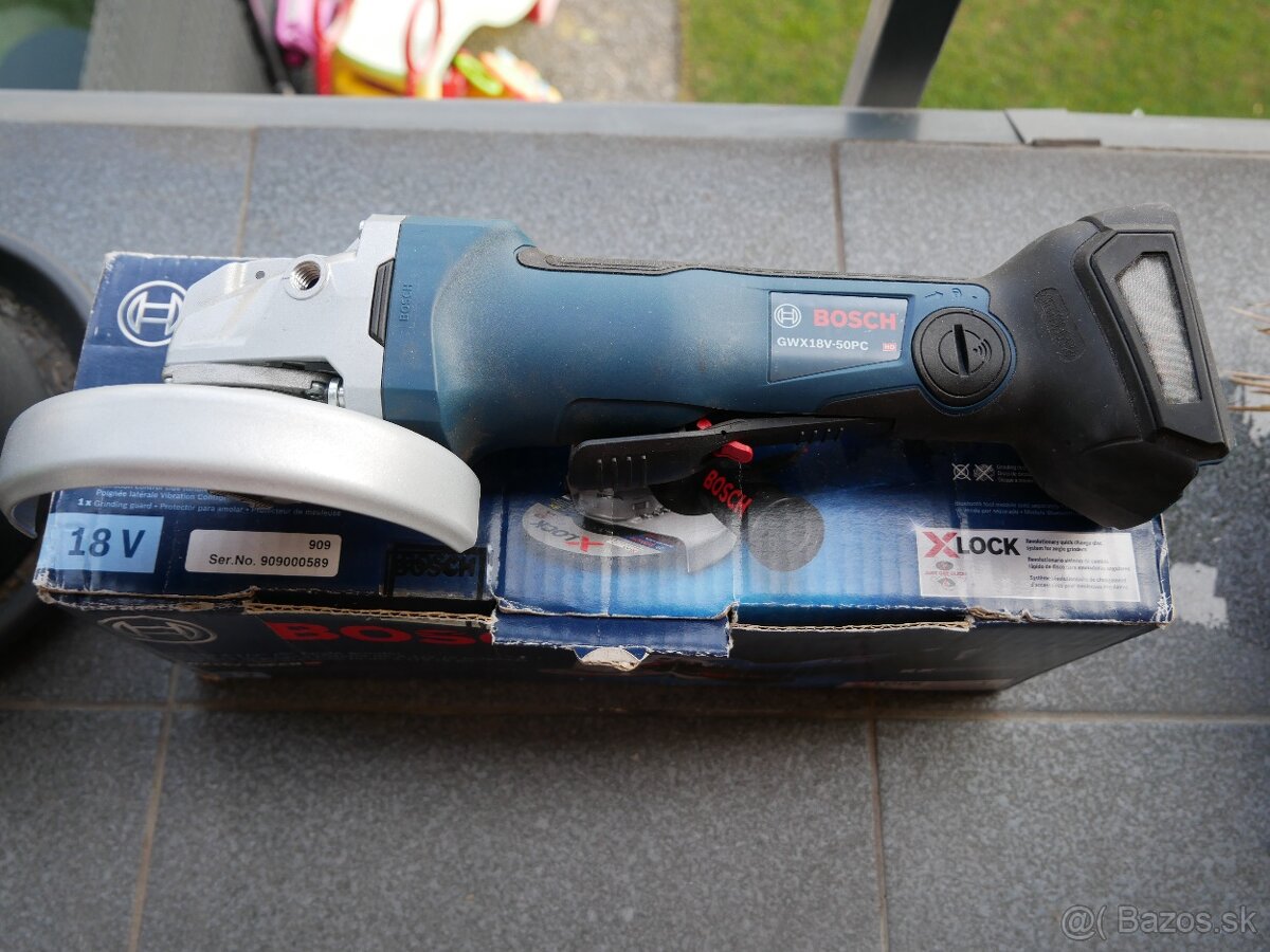 Bosch professional GWX18V-50PCN uhlová brúska + baterka - 2