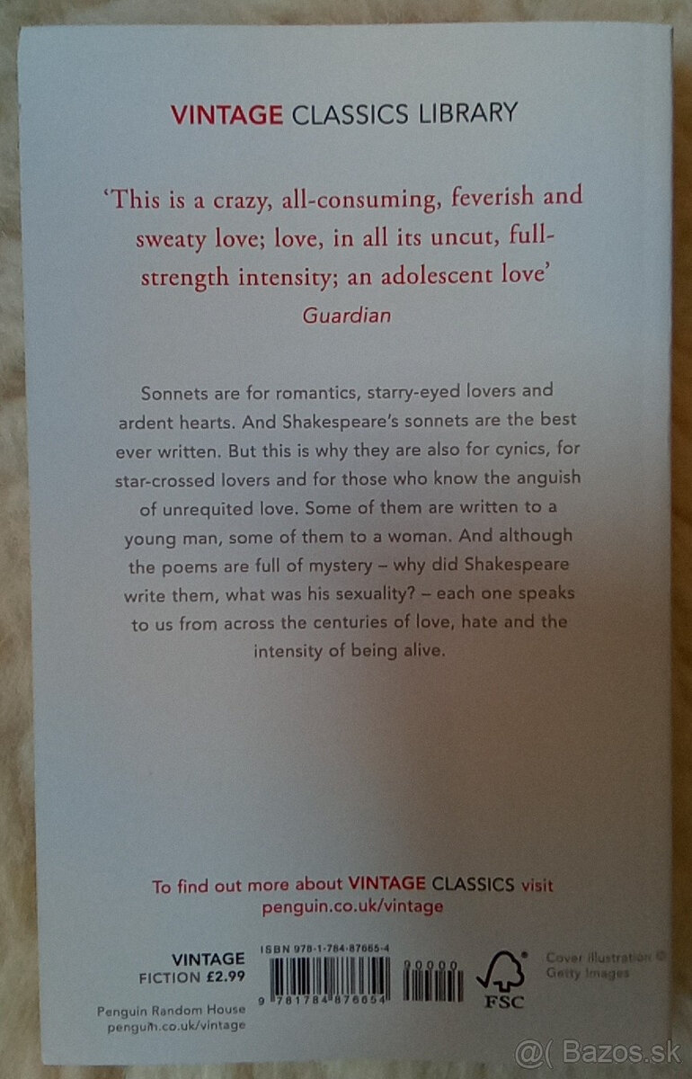 William Shakespeare - Sonnets - Anglická Verzia - 2