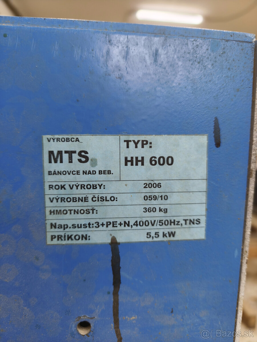 Hrubkovačka MTS 600 5,5KW - 2