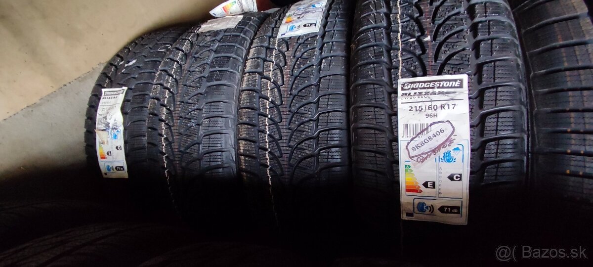 💥 ZIMNÉ 2x SADY BRIDGESTONE - 215/60 R17 - 2