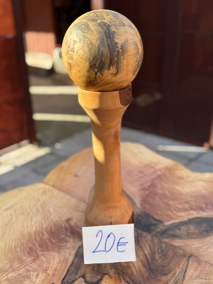 Svietniky z dreva, ručná praca - 2