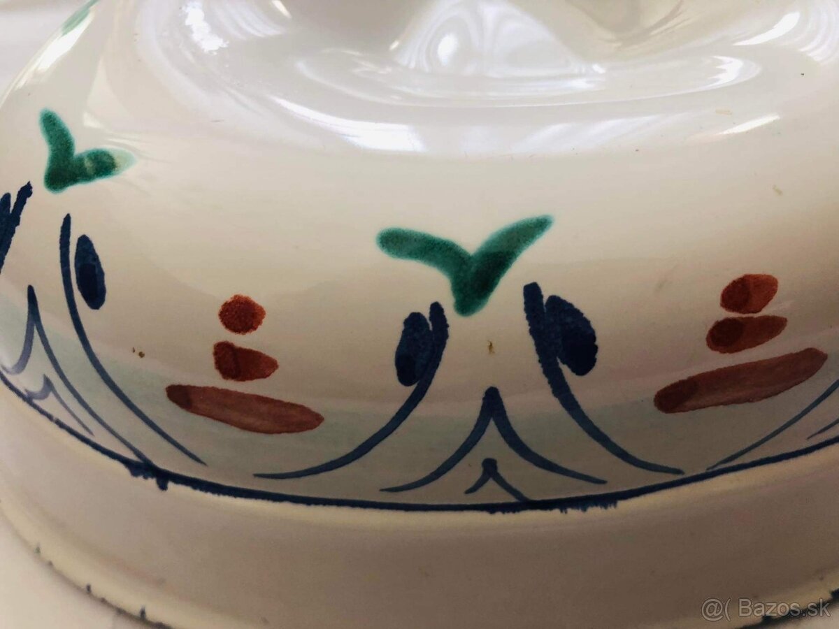 Rucne malovana keramicka zavesna forna srdce - 2