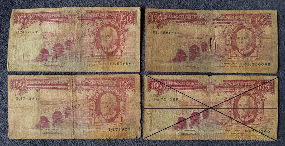 Vzácnejšie bankovky Angola - 2