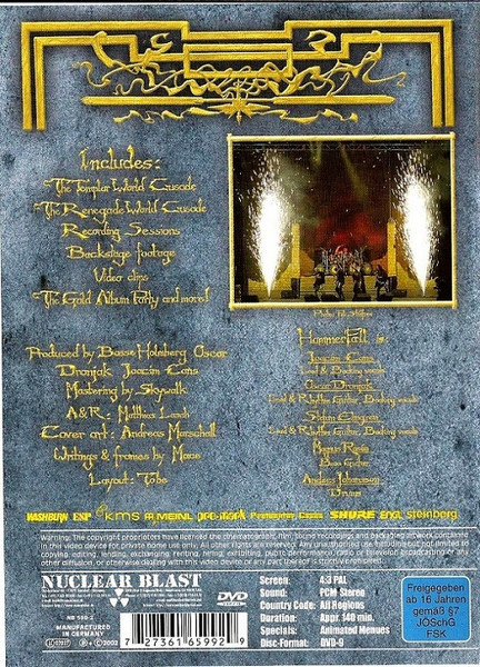 PREDÁM ORIGINÁL DVD + CD - HAMMERFALL - The Templar Renegade - 2