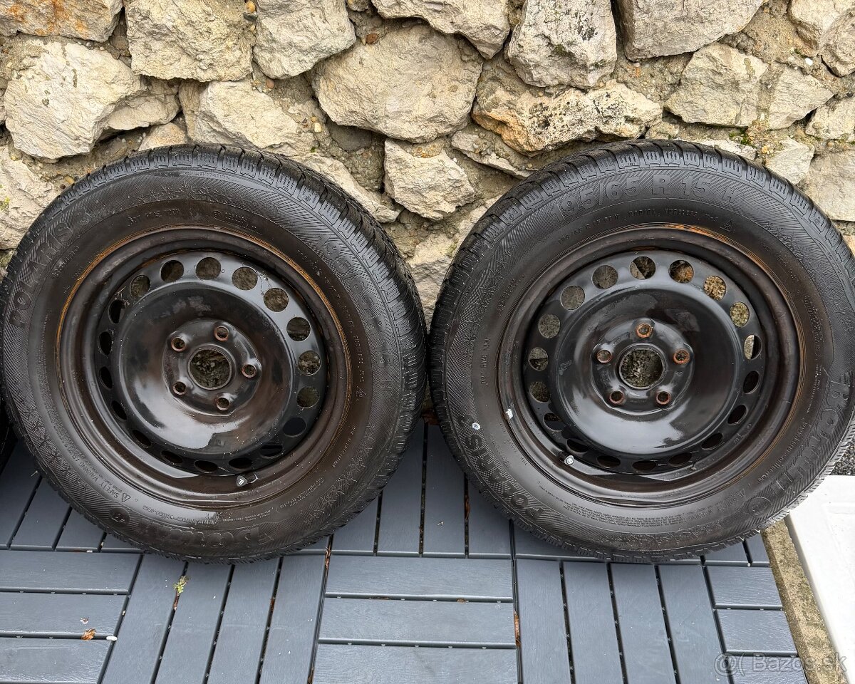 5x112 R15 disky a zimné pneumatiky 195/65 r15 - 2