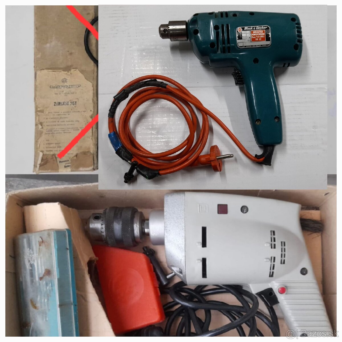 Strarožitná vŕtačka WEB + Black & Decker - 2