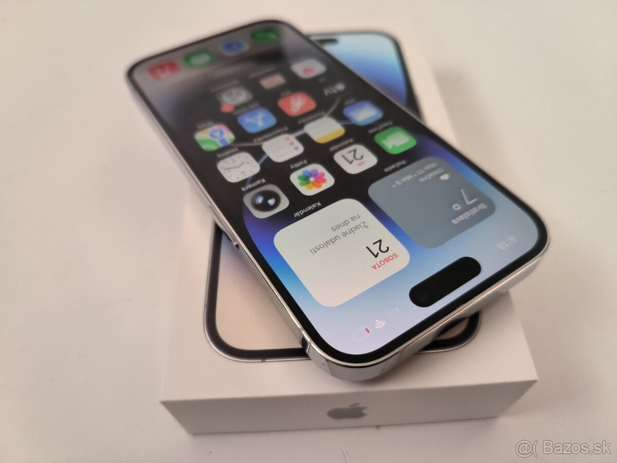 apple iphone 14 PRO 256gb Silver / Batéria 100% - 2