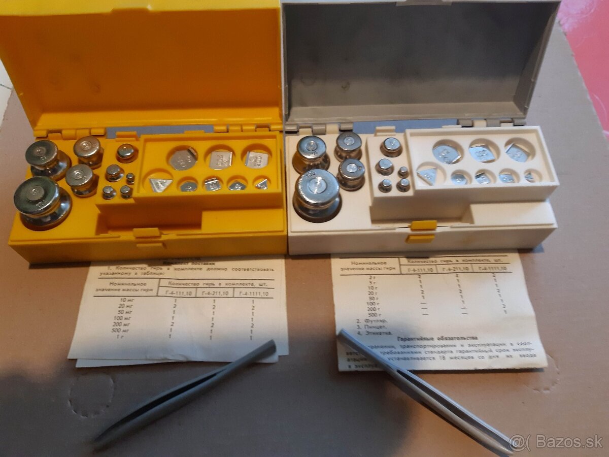 Kalibračné závažia 2ks - 2