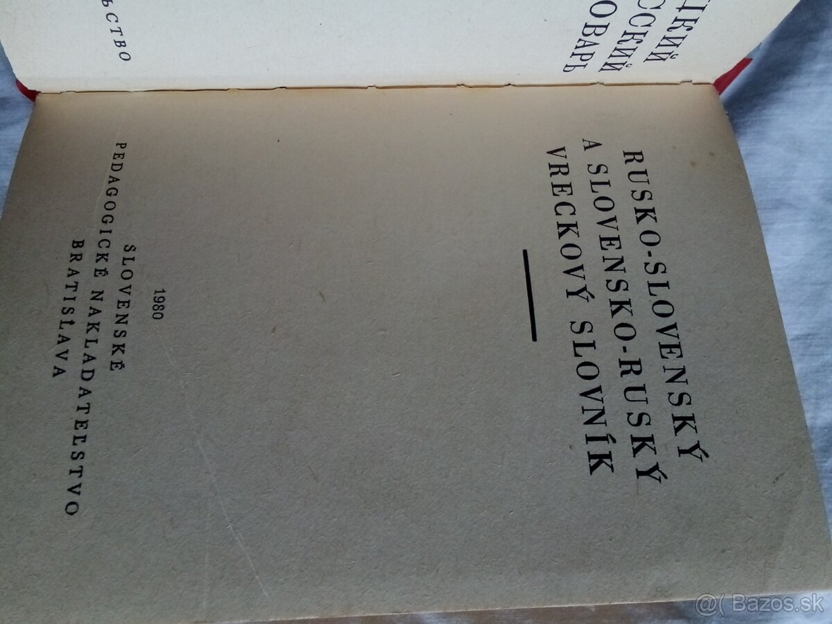 Rusko- slovenský a slovensko- ruský vreckový slovník - 2