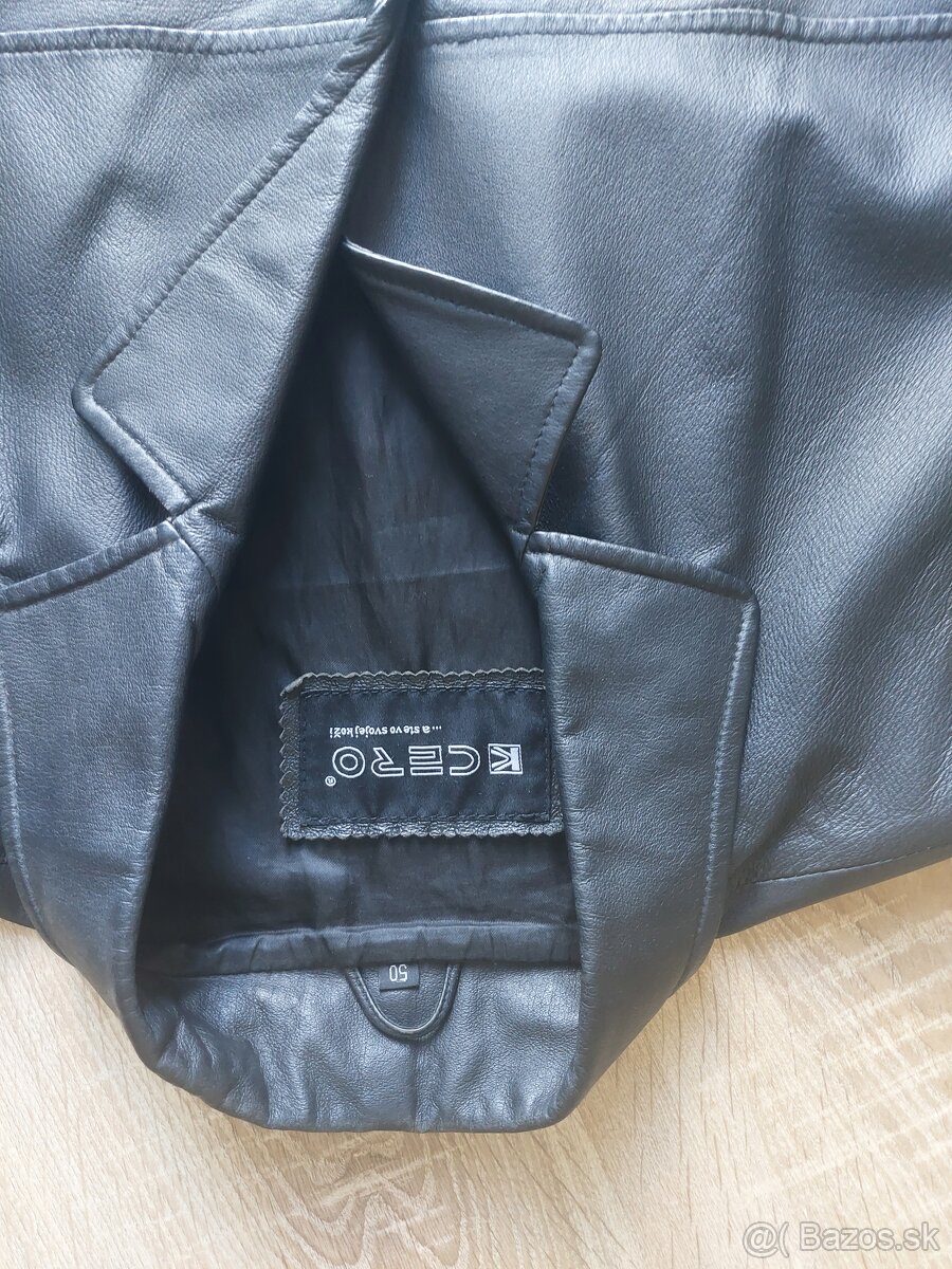 Pánsky kožený kabát Kcero č. 50 (L) - 2